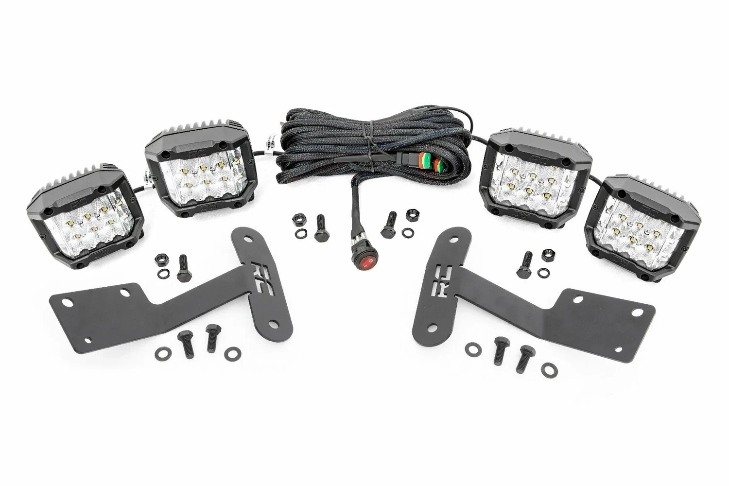 Fits Toyota Tundra 2&4WD (14-21) LED Light Kit Ditch Mount 3_ OSRAM Wide 70839
